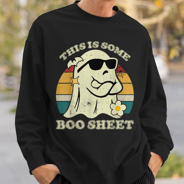 This Is Some Boo Sheet Halloween Boo Ghost Costume Sweatshirt Gifts for Him