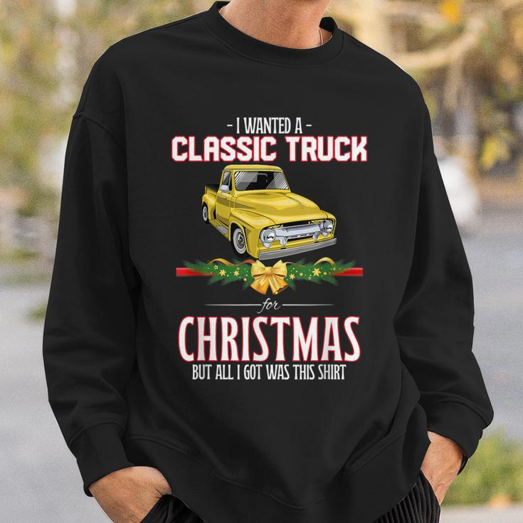 Car Guy Christmas Gag For Mechanic's Old Pickup Truck Sweatshirt Gifts for Him
