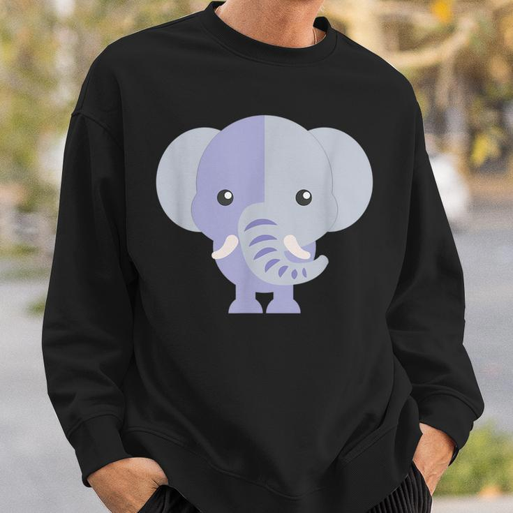 Funny Cartoon Animals Elephant Animals Funny Gifts Sweatshirt Gifts for Him