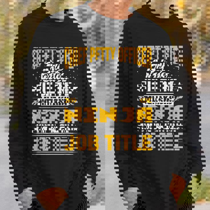 Chief Petty Officer Job Title Sweatshirt Gifts for Him Chief Petty Officer Job Title Sweatshirt Gifts for Him