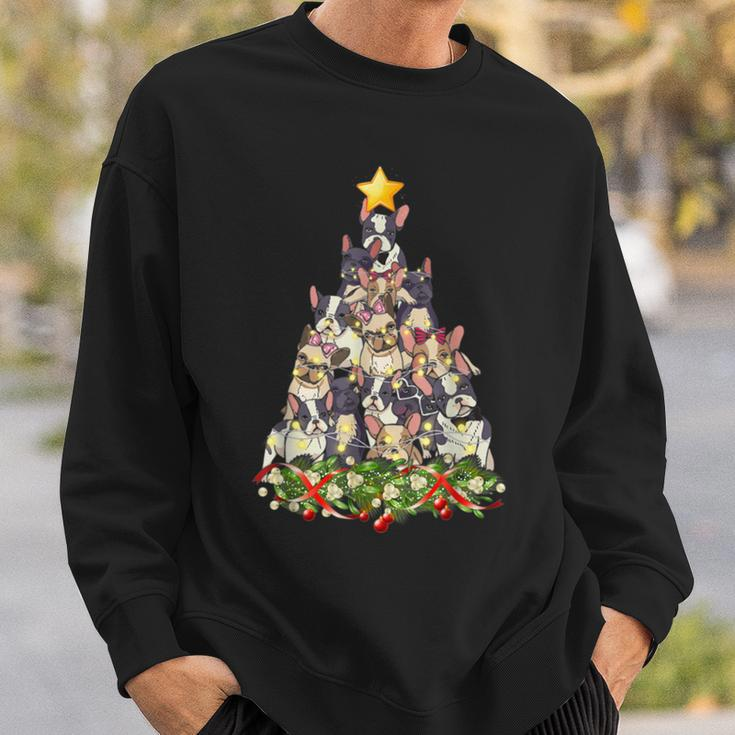 Christmas Tree French Bulldog Ugly Christmas Sweaters Sweatshirt Gifts for Him