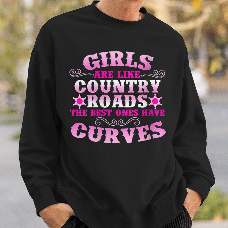 Funny Country Gift For Girls Women Cool Western Cowgirl Farm Gift For Womens Sweatshirt Gifts for Him