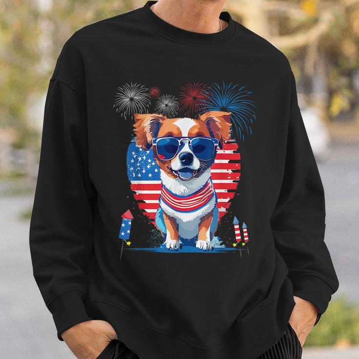 Funny Cute Puppy Dog Lover Celebrate 4Th Of July Dog Sweatshirt Gifts for Him