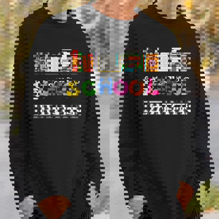 Elementary And Middle School Librarian Sweatshirt Gifts for Him