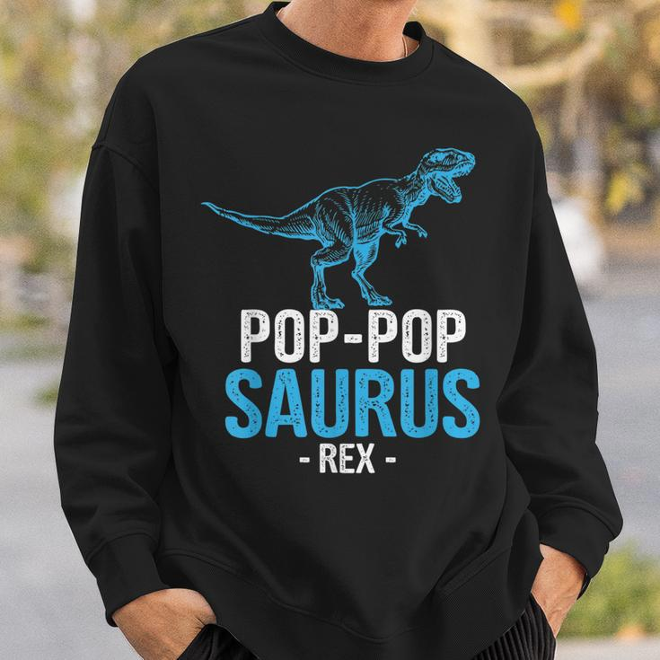 Funny Fathers Day Gift For Grandpa Poppop Saurus Rex Sweatshirt Gifts for Him