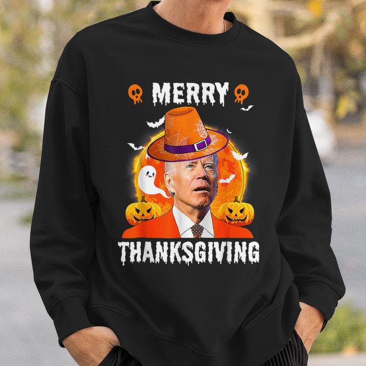 Joe Biden Happy Halloween Merry Thanksgiving Sweatshirt Gifts for Him