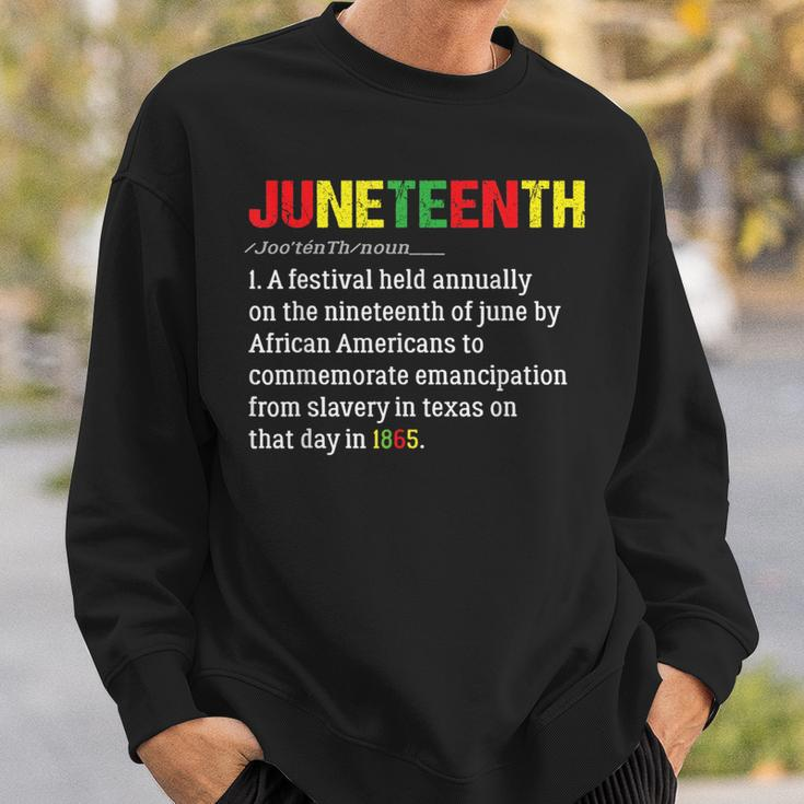 Funny Junenth Difenition Black History Month Pride Men Pride Month Funny Designs Funny Gifts Sweatshirt Gifts for Him