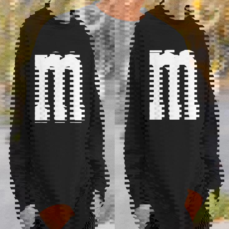 Letter M Groups Halloween Team Groups Costume Sweatshirt Gifts for Him