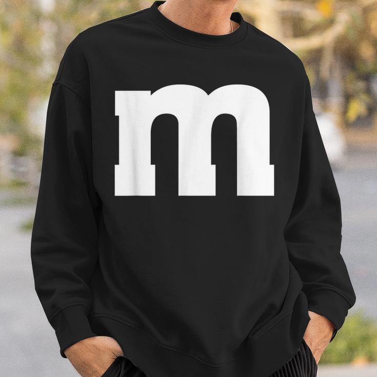 Letter M Lazy Halloween 2023 Costumes Group Party Sweatshirt Gifts for Him