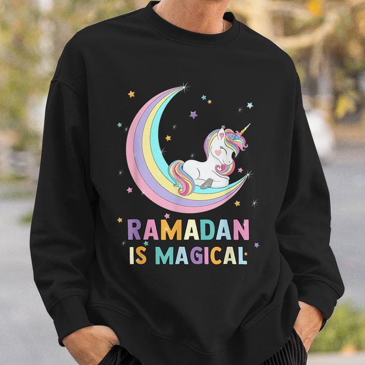 Funny Moon Unicorn Ramadan Is Magical Unicorn Funny Gifts Sweatshirt Gifts for Him