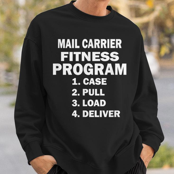 Postal Worker Mail Carrier Fitness Program Sweatshirt Gifts for Him