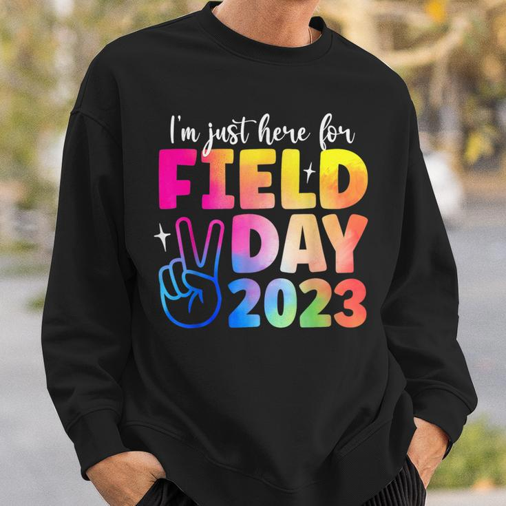 Funny School Field Day 2023 Im Just Here For Field Day Sweatshirt Gifts for Him