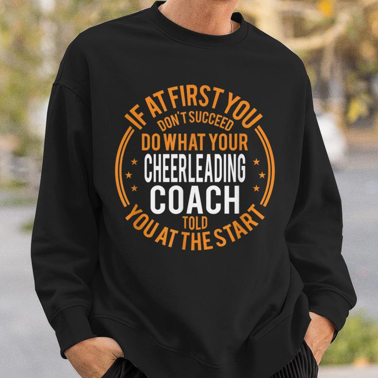 Funny Sport Coaches And Player Gift Funny Cheerleading Coach Cheerleading Funny Gifts Sweatshirt Gifts for Him