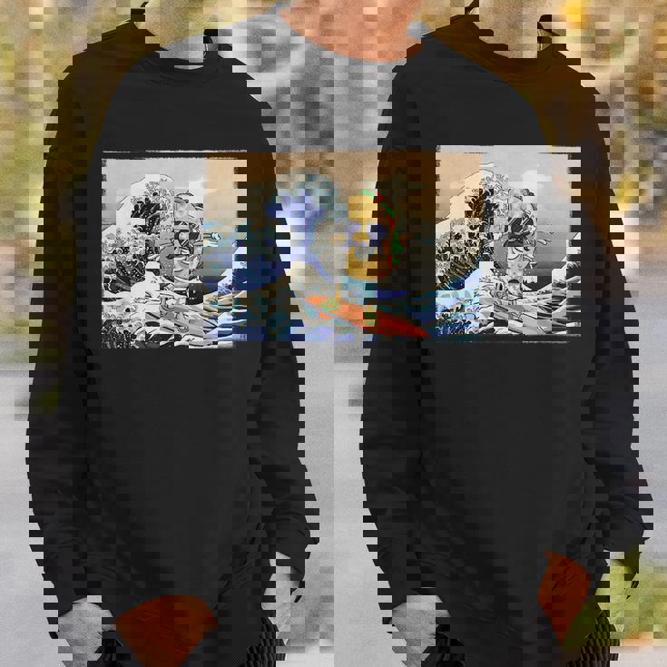 Funny Taco Taco Lover Mexican Food Funny Surfer Taco Sweatshirt Gifts for Him