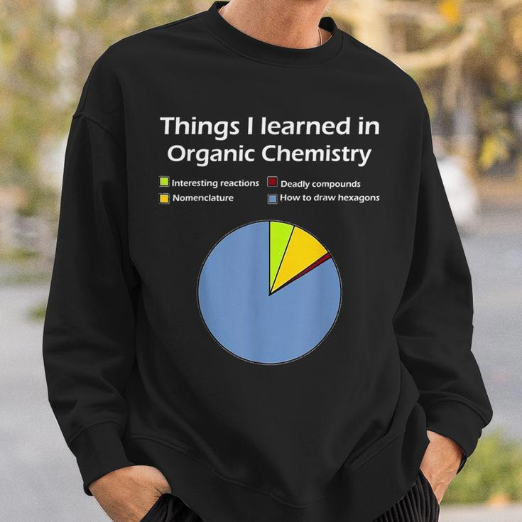 Things I Learned In Organic Chemistry Science Sweatshirt Gifts for Him