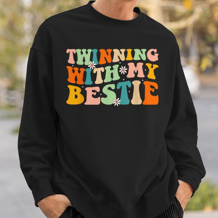 Twin Matching Twins Day Friend Twinning With My Bestie Sweatshirt Gifts for Him