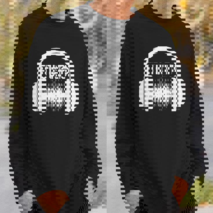 Futurepop Headphone Graphic Sweatshirt Gifts for Him Futurepop Headphone Graphic Sweatshirt Gifts for Him