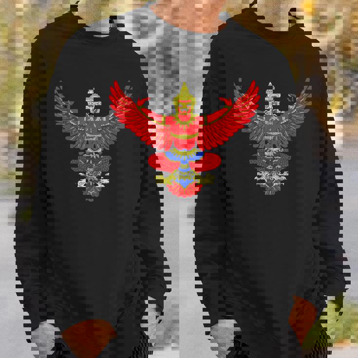 Garuda Emblem Of Thailand Thai Buddha Sabaidee Sweatshirt Gifts for Him