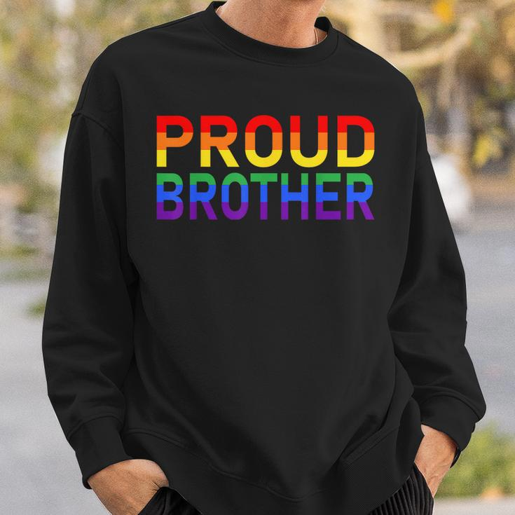 Gay Pride Lgbtqia Proud Brother Lgbt Parent Pride Brother Sweatshirt Gifts for Him