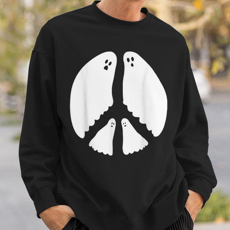Ghost Peace Sign Sweatshirt Gifts for Him