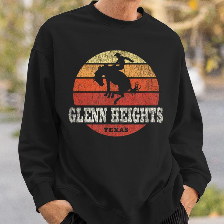 Glenn Heights Tx Vintage Country Western Retro Sweatshirt Gifts for Him