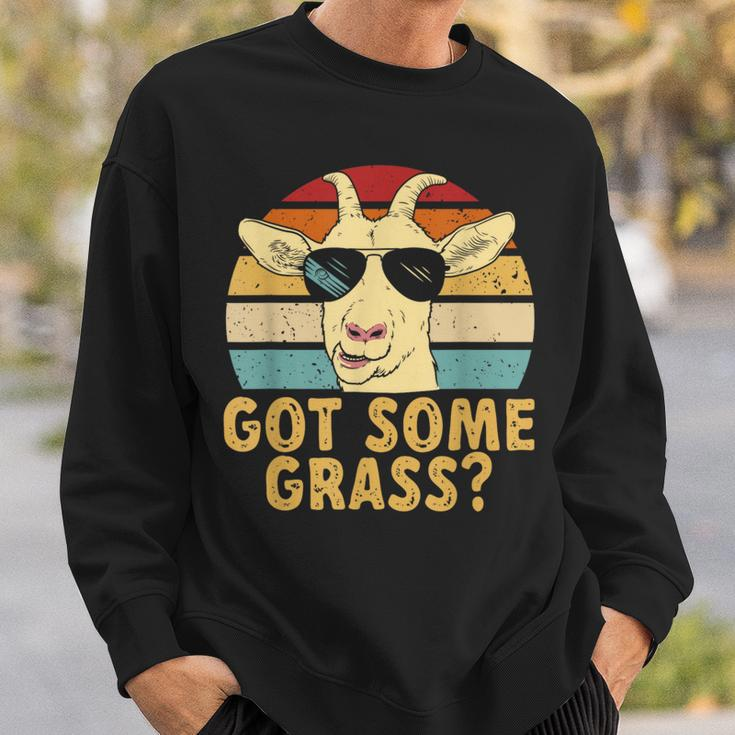 Goat Some Grass Funny Goat Farmer Sweatshirt Gifts for Him