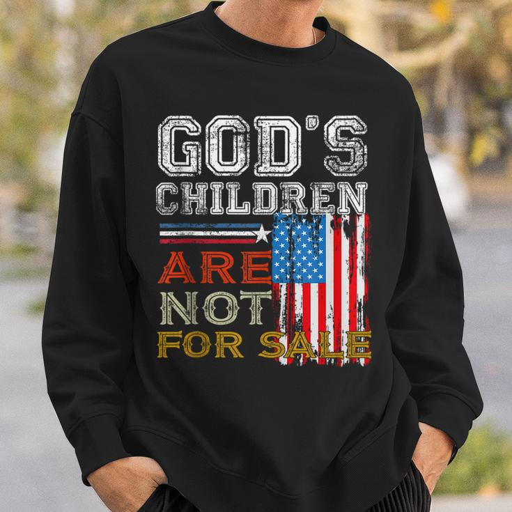 Gods Children Are Not For Sale Embracing Sound Of Freedom Freedom Funny Gifts Sweatshirt Gifts for Him