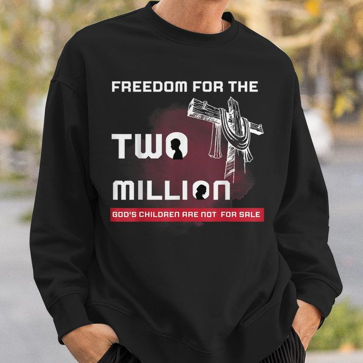 Gods Children Are Not For Sale Embracing Sound Of Freedom Freedom Gifts Sweatshirt Gifts for Him
