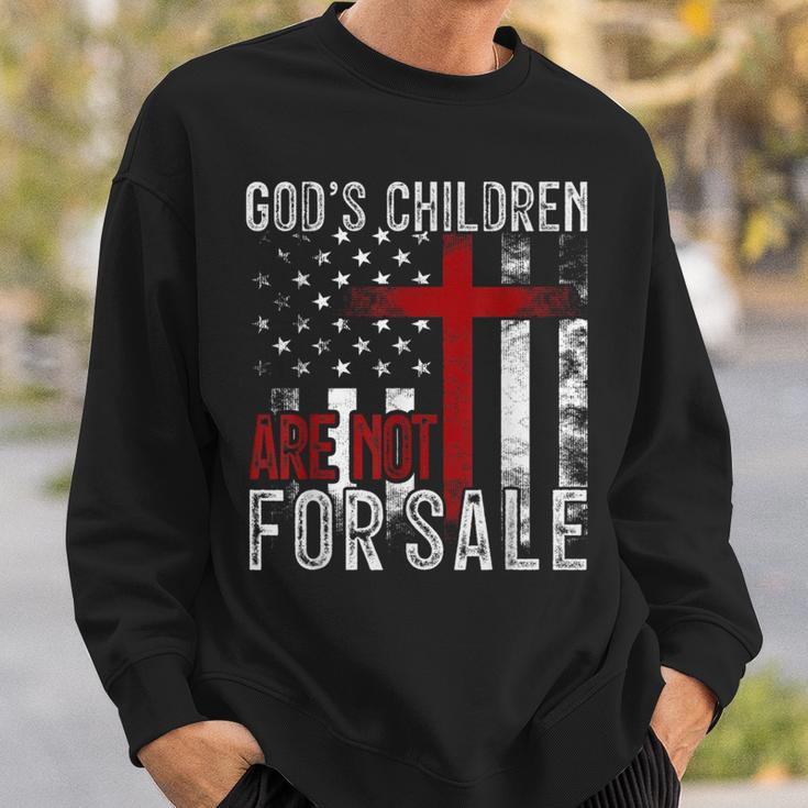 Gods Children Are Not For Sale Funny Political Political Funny Gifts Sweatshirt Gifts for Him