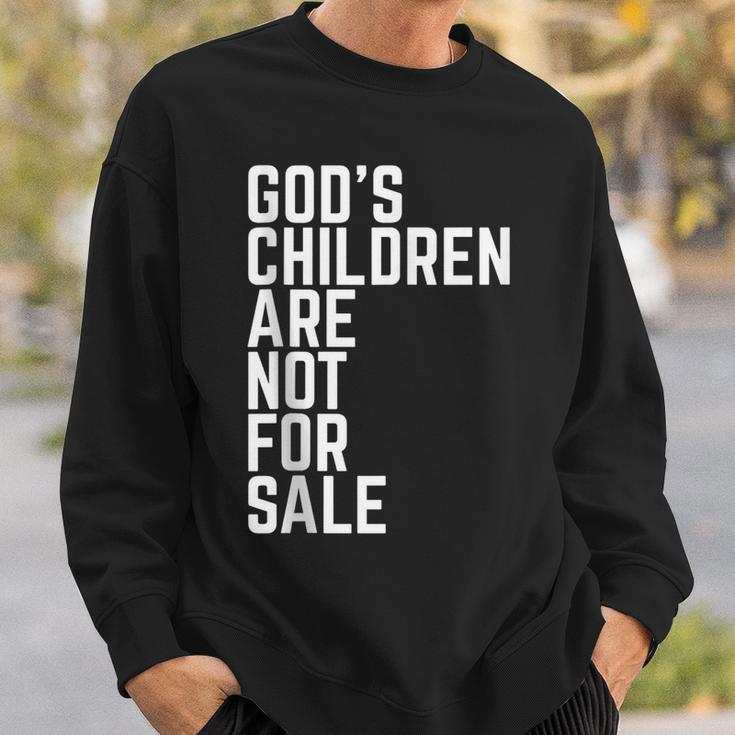 Gods Children Are Not For Sale Jesus Christian America Flag Christian Gifts Sweatshirt Gifts for Him