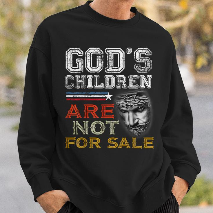Gods Children Are Not For Sale Retro Sweatshirt Gifts for Him