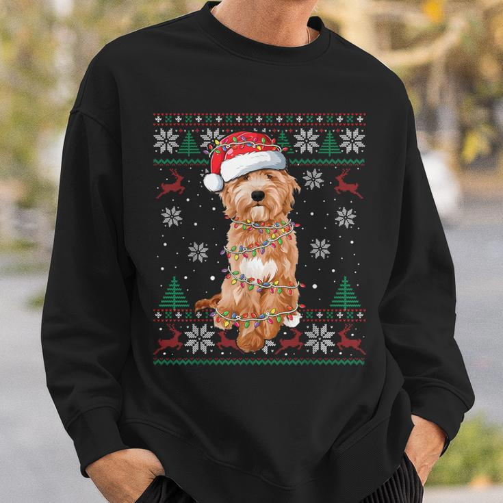 Goldendoodle Christmas Ugly Sweater Dog Lover Xmas Sweatshirt Gifts for Him