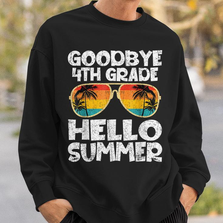 Goodbye 4Th Grade Hello Summer Sunglasses Last Day Of School Sweatshirt Gifts for Him