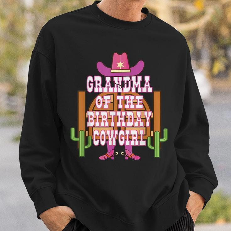 Grandma Of The Birthday Cowgirl Kids Rodeo Party Bday Sweatshirt Gifts for Him