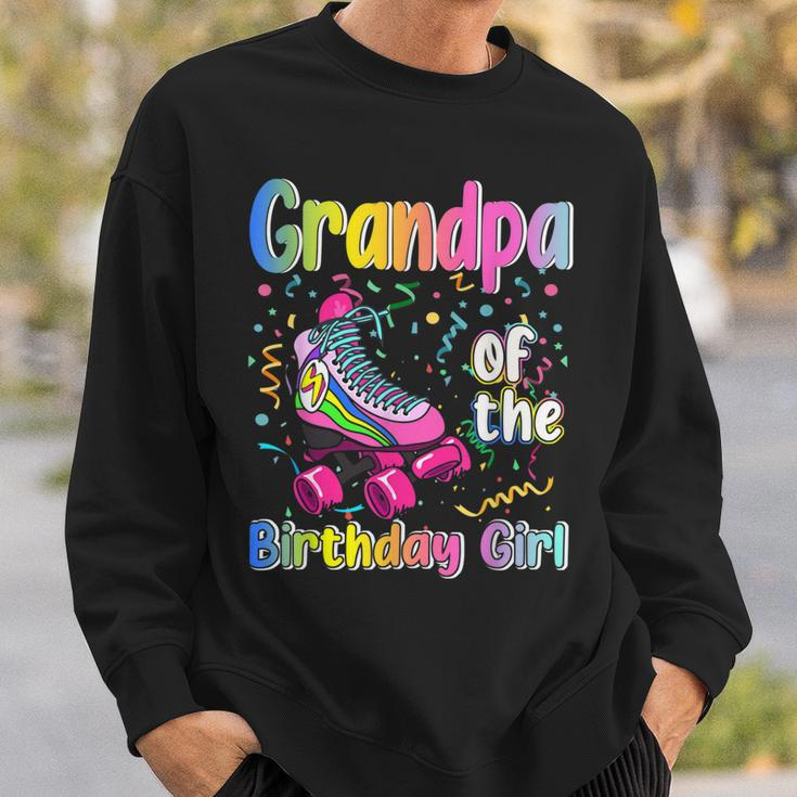Grandpa Rolling Skate Birthday Matching Party Family Sweatshirt Gifts for Him