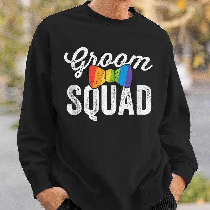 Groom Squad Gift Lgbt Same Sex Gay Wedding Husband Men Sweatshirt Gifts for Him