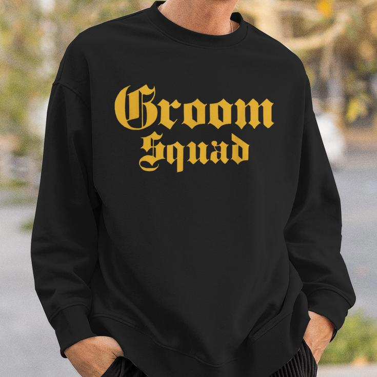 Groom Squad Old School Bachelor Party Wedding Classic Sweatshirt Gifts for Him