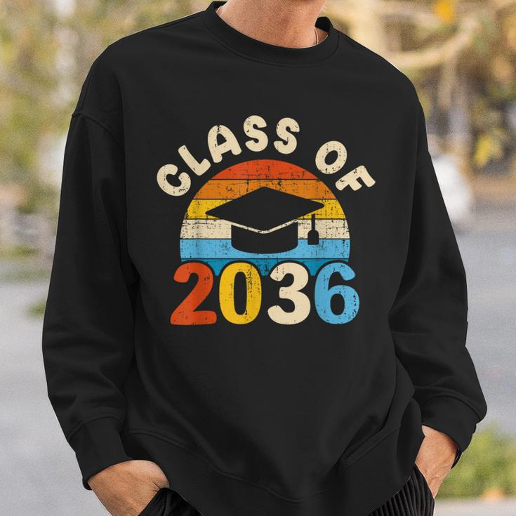 Grow With Me Class Of 2036 Vintage Graduation Preschool Sweatshirt Gifts for Him