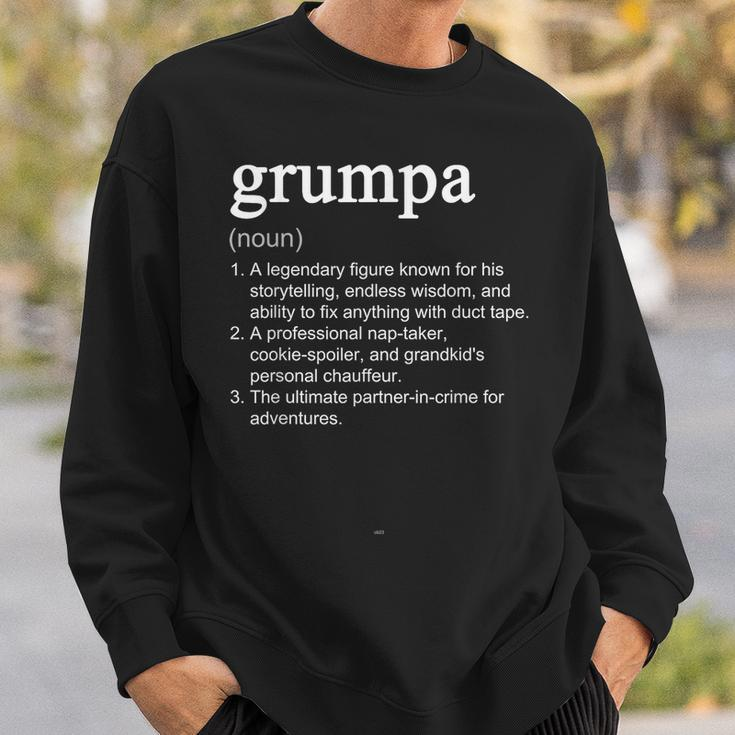 Grumpa Definition Funny Cool Sweatshirt Gifts for Him