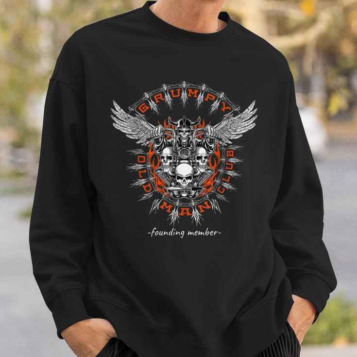 Grumpy Old Man Club Founding Member Gift For Bikers Sweatshirt Gifts for Him