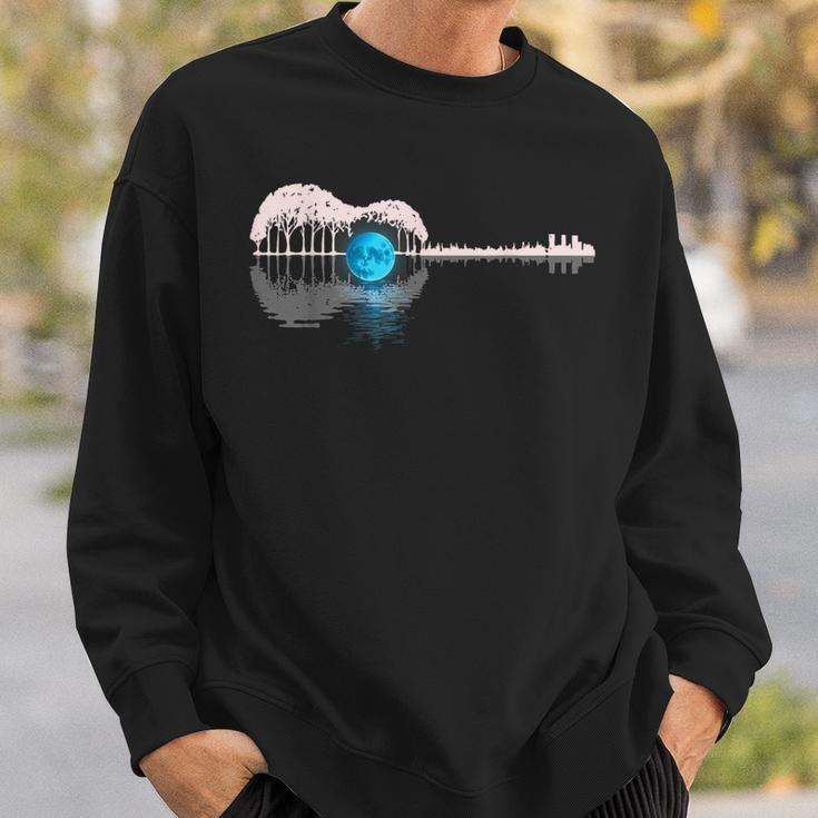 Guitar Lake Shadow Love Guitar Musician Sweatshirt Gifts for Him