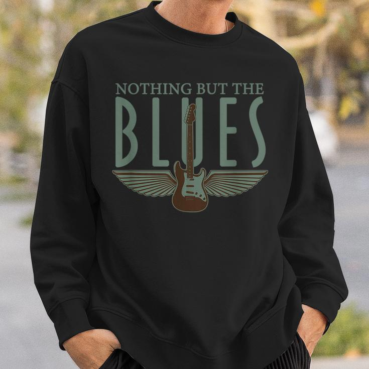 Guitarist Musician Blues Guitar Vintage Blues Music Lover Sweatshirt Gifts for Him