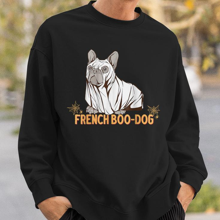 Halloween French Bulldog Dog Frenchie Spooky Ghost Sweatshirt Gifts for Him