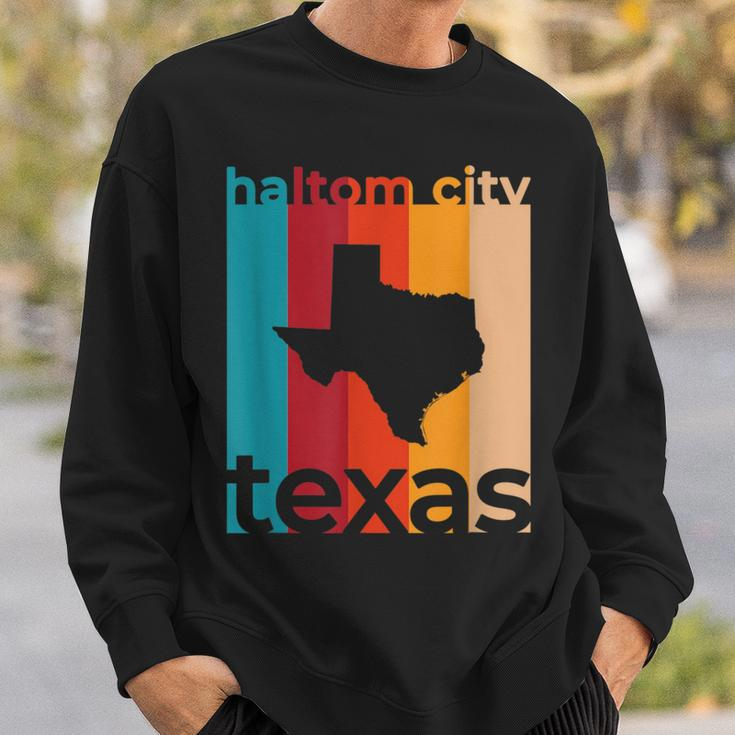Haltom City Texas Souvenirs Retro Tx Sweatshirt Gifts for Him