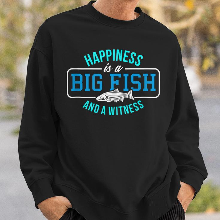 Happiness Big Fish And Witness Fishing Sweatshirt Gifts for Him