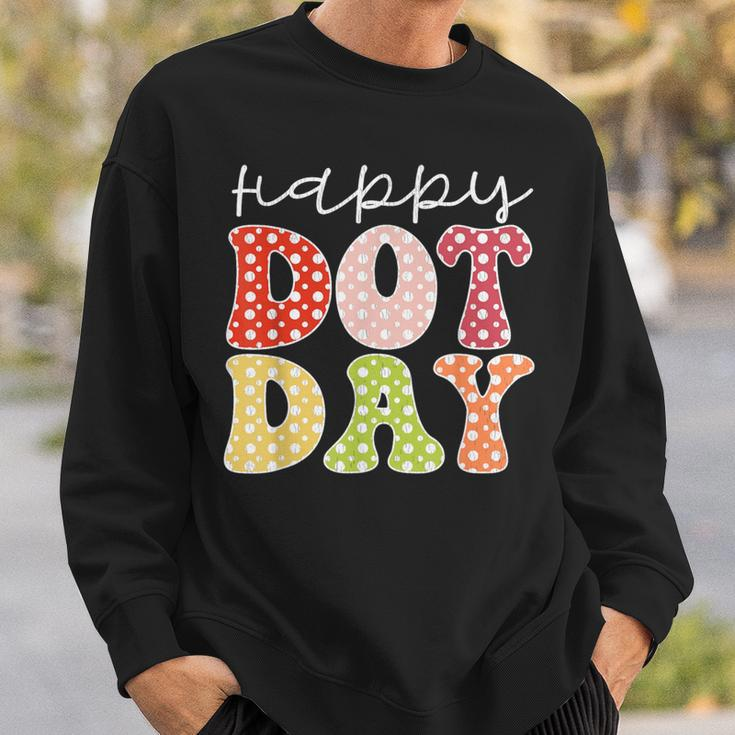 Happy Dot Day 2023 Colorful Pastel International Dot Day Sweatshirt Gifts for Him