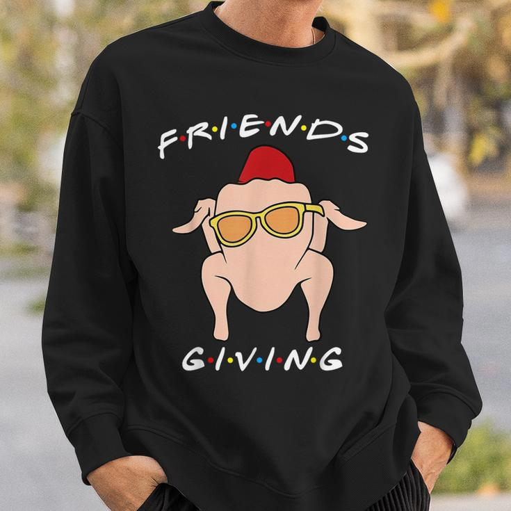 Happy Friendsgiving Thanksgiving Turkey Friends Sweatshirt Gifts for Him