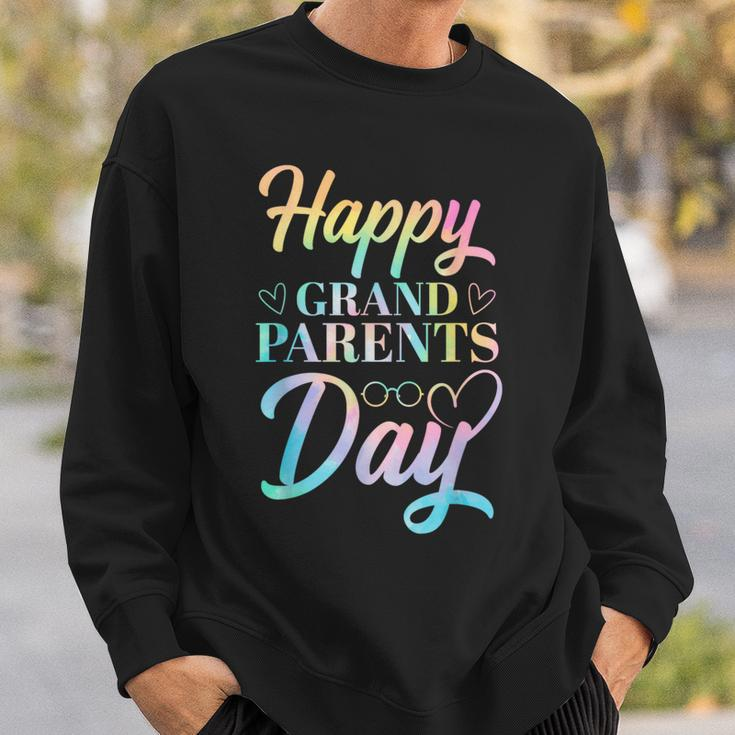 Happy Grandparents Day Tie Dye Sweatshirt Gifts for Him
