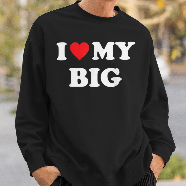 I Heart My Big Matching Little Big Sorority Sweatshirt Gifts for Him