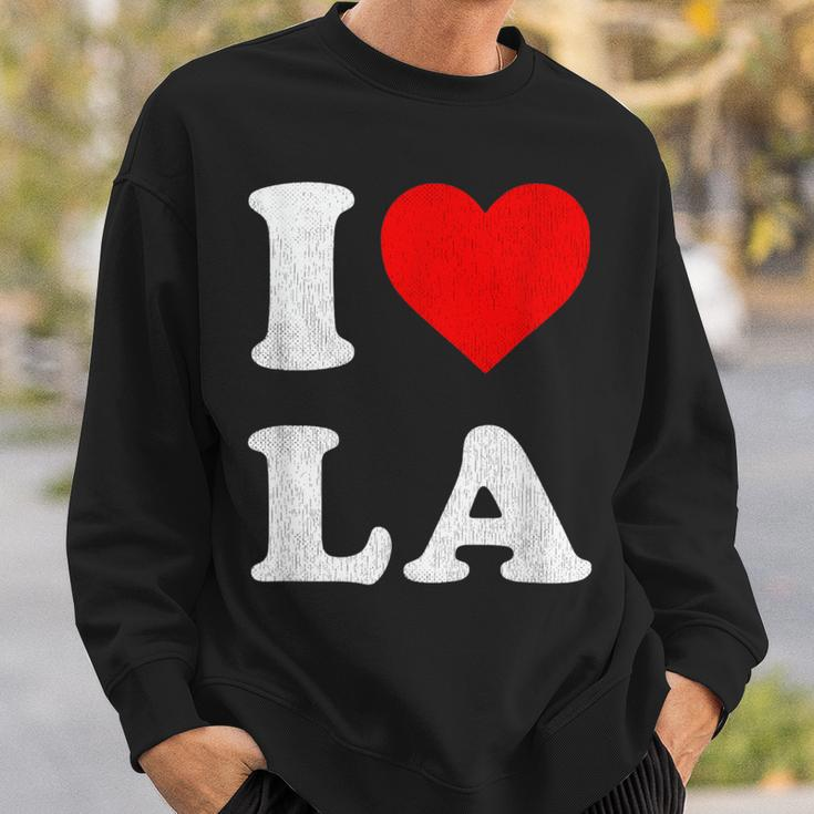 I Heart La Souvenir I Love Los Angeles Sweatshirt Gifts for Him